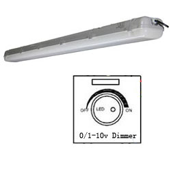 1-10v dimmable led tri-proof light pc 50w 1500mm 250x250mm a