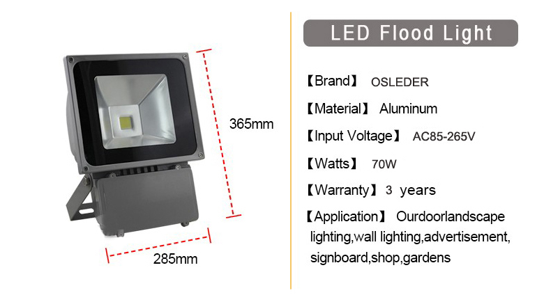 led flood light a series 70w 1