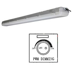 pwm dimmabl led tri-proof light pc 60w 1500mm 250x250mm