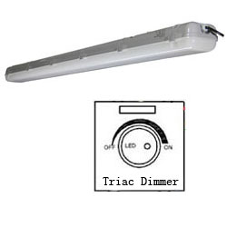 triac dimmable led tri-proof light pc 60w 1500mm 250x250mm