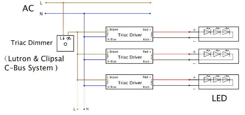 A typical PWM wiring diagram is shown below: