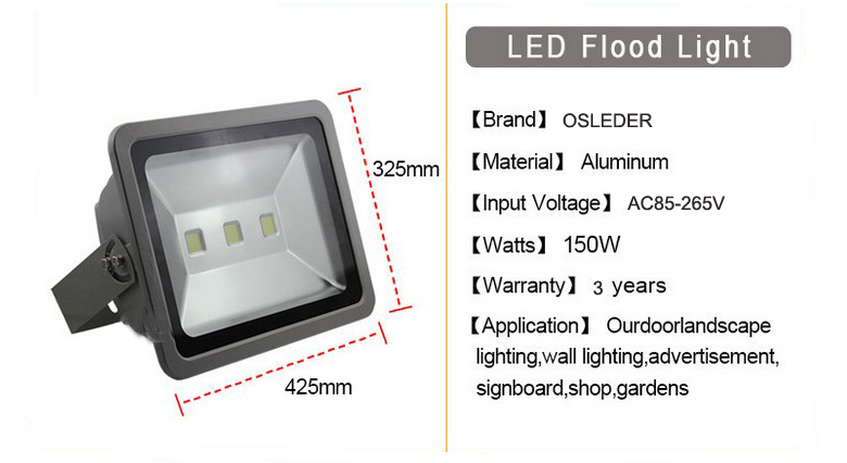 led flood light a series 150w 1