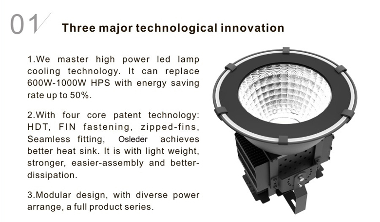 led high bay light d series 100w 1