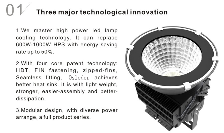 led high bay light d series 300w 1