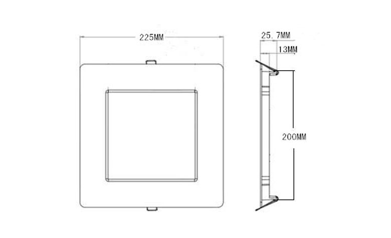 recessed square led panel light 225 780x475 size