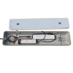 emergency led tri-proof light 600mm 20w 250x250mm