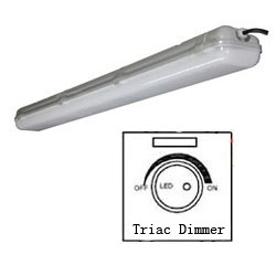 triac dimmable led tri-proof light pc 50w 1200mm 250x250mm