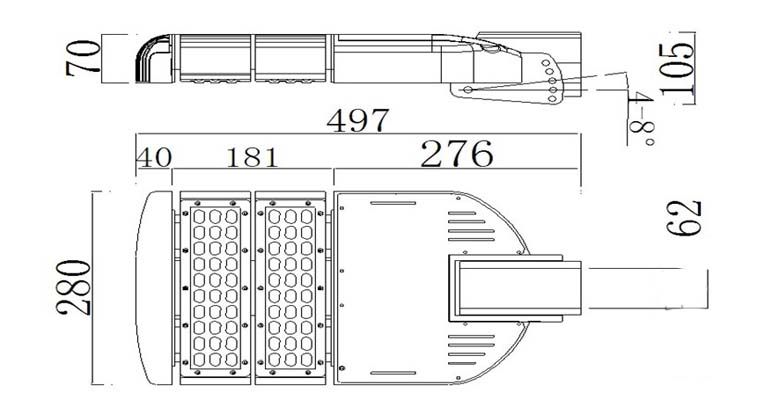 LED Street Lights SML Series 60w 780x420 size opti