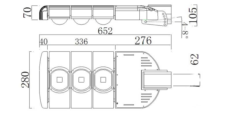 led street light xml series 150W 780x420 size opti