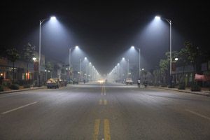 210W Street Light at Austrian Train Station