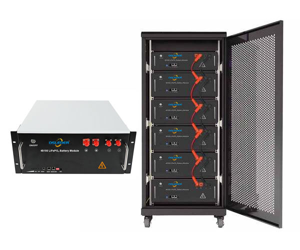 48V 5KWH-50KWH Rack mounted lithium iron phosphate battery energy storage system lithium battery pack
